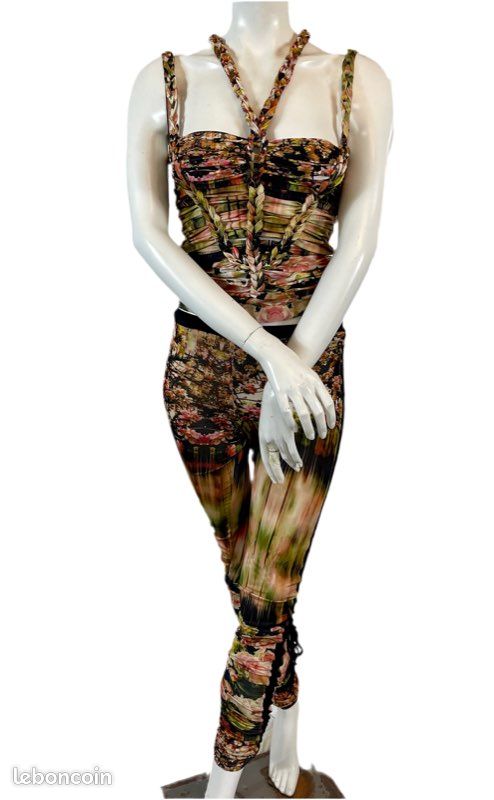 Pantalon Chic En Laine JP GAULTIER - Taille 44 Femme, Occasion Très Bon état