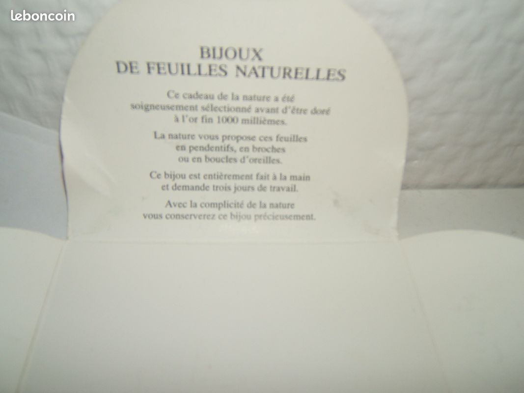Bijoux de feuilles naturelles (image 4)