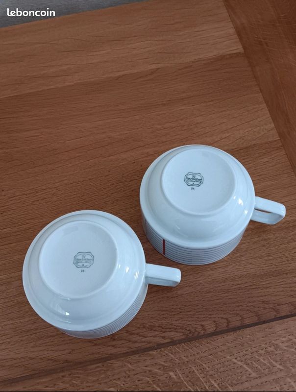 Lot 2 tasses mug "Café" - Porcelaine Bareuther Bavaria. Neuf (image 5)