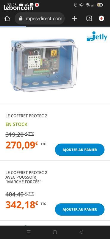 Coffret protect 2 pour pompe (image 2)