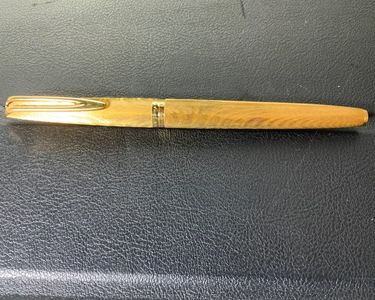 Parure Waterman CF Moiré - Stylo Plume Et Bille - Plaqué Or, Plume Or 18 Carats - Occasion Avec écrin