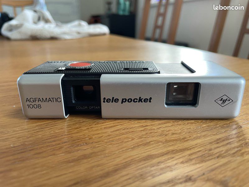 Appareil Photo Argentique Vintage Agfamatic 1008 Tele-Pocket Sensor - Compact Argenté, Occasion Très Bon état