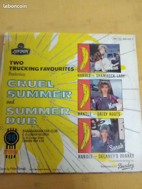 Vinyle 45 tours bananarama (image 2)