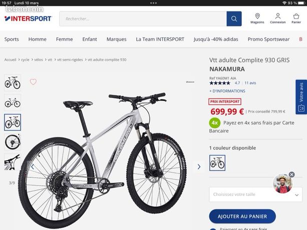 Vtt Nakamura Intersport Complite 930 Nakamura VTT Nakamura