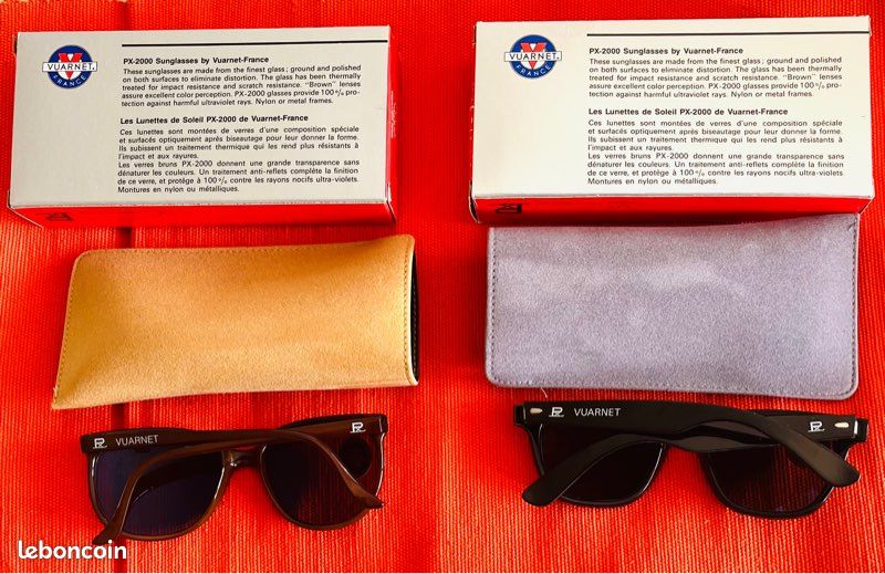 Lunettes Vuarnet 002et 088 neuves boîte étui Accessoires Bagagerie