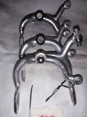 PAIRE D'ETRIERS DE FREINS ANCIENS VELO ROUTE WEINMANN TYPE 500