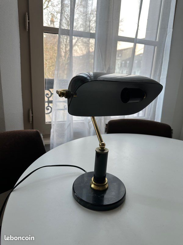 Lampe de bureau vintage de notaire / banquier (image 2)