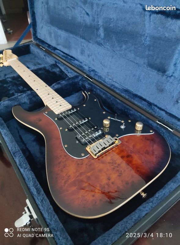 Super Strat' Michael Kelly Custom 60 collection Burl Burst (image 1)
