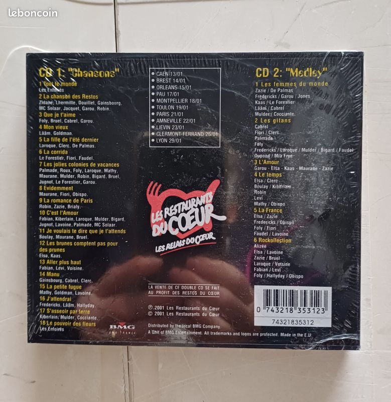CD des Enfoirés 2001 sous blister (image 2)