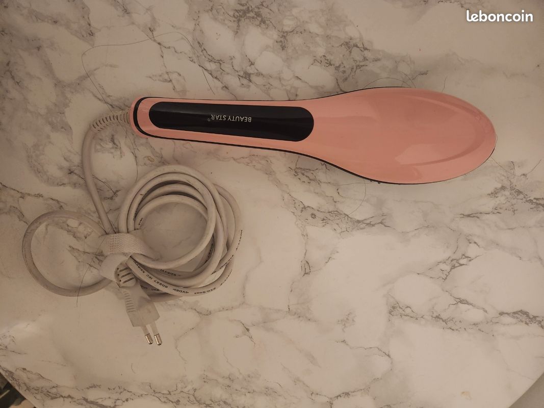 Brosse Lissante Chauffante BEAUTY STAR - Rose (image 2)