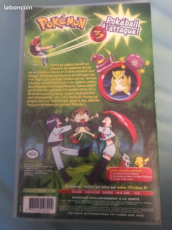 VHS Pokémon 3 Épisodes (image 2)