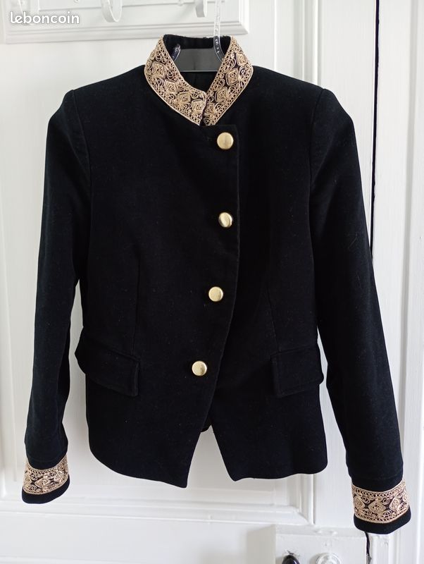 Col Mao Robe Militaire Femme Zara Veste Velours ZARA Vêtements