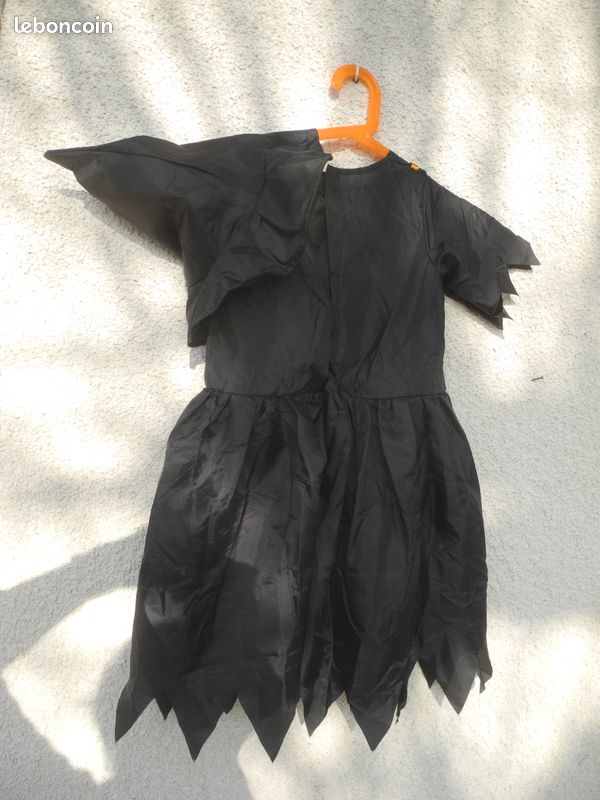 Déguisement Robe + Chapeau Sorciére 4/6 A Gifi tbe (image 2)