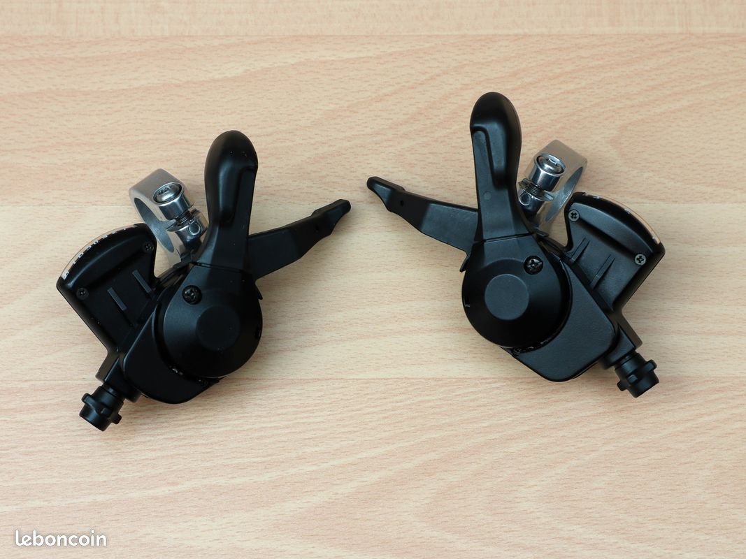 Manette vélo VTT Shimano Deore SL-M4100-R 10 vitesses à collier