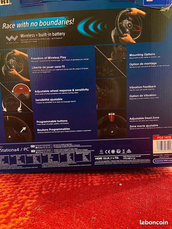 Volant ps4/ps5/pc Hori avec pédales (image 5)