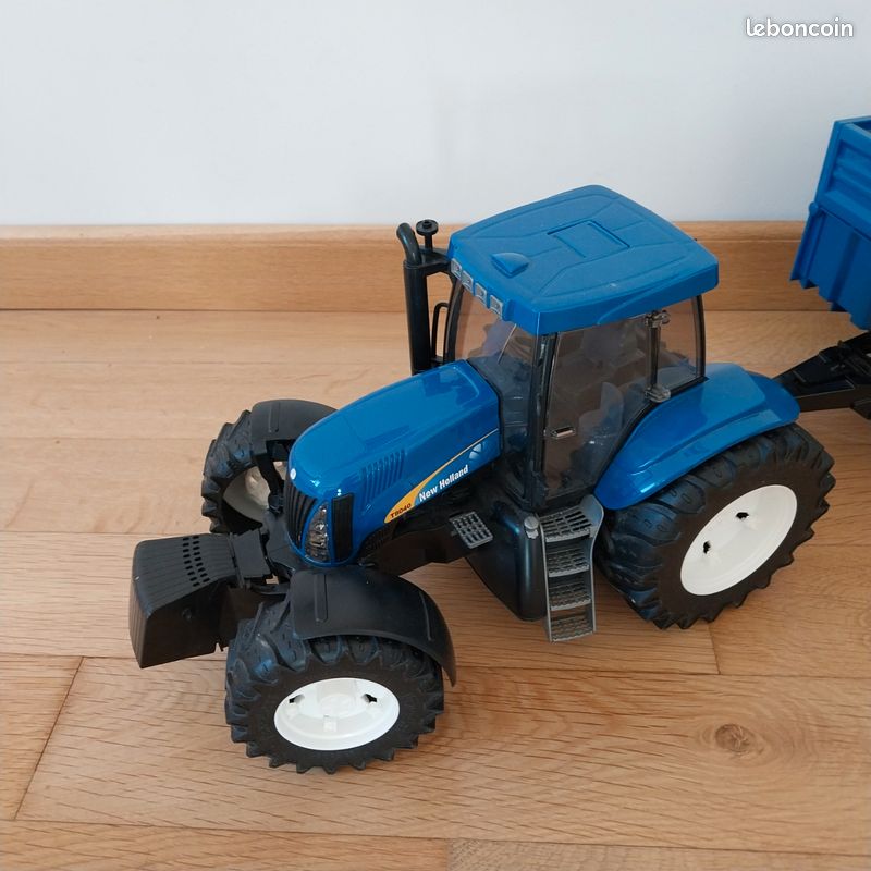 Tracteur New Holland t 8040 avec remorque (image 4)