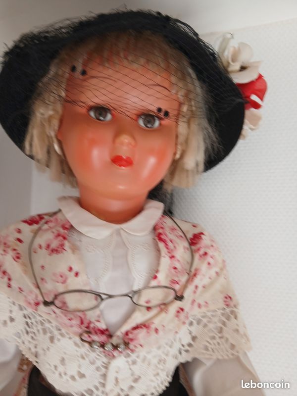 Tête De Poupée Ancienne 'Le Souriant' – Maréchal – Années 1950