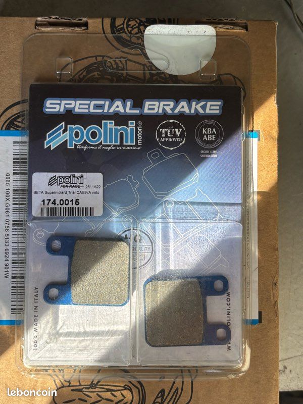 Plaquettes De Frein Arrière AHL Pour Yamaha TZR 50 Power 2003-2016 - Semi-Métal - Dimensions 36x45x6mm