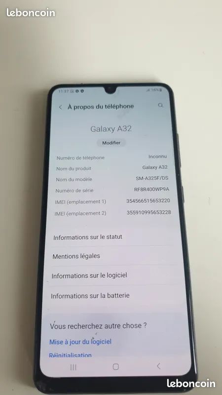 Samsung A32 + écouteurs Bluetooth (image 1)
