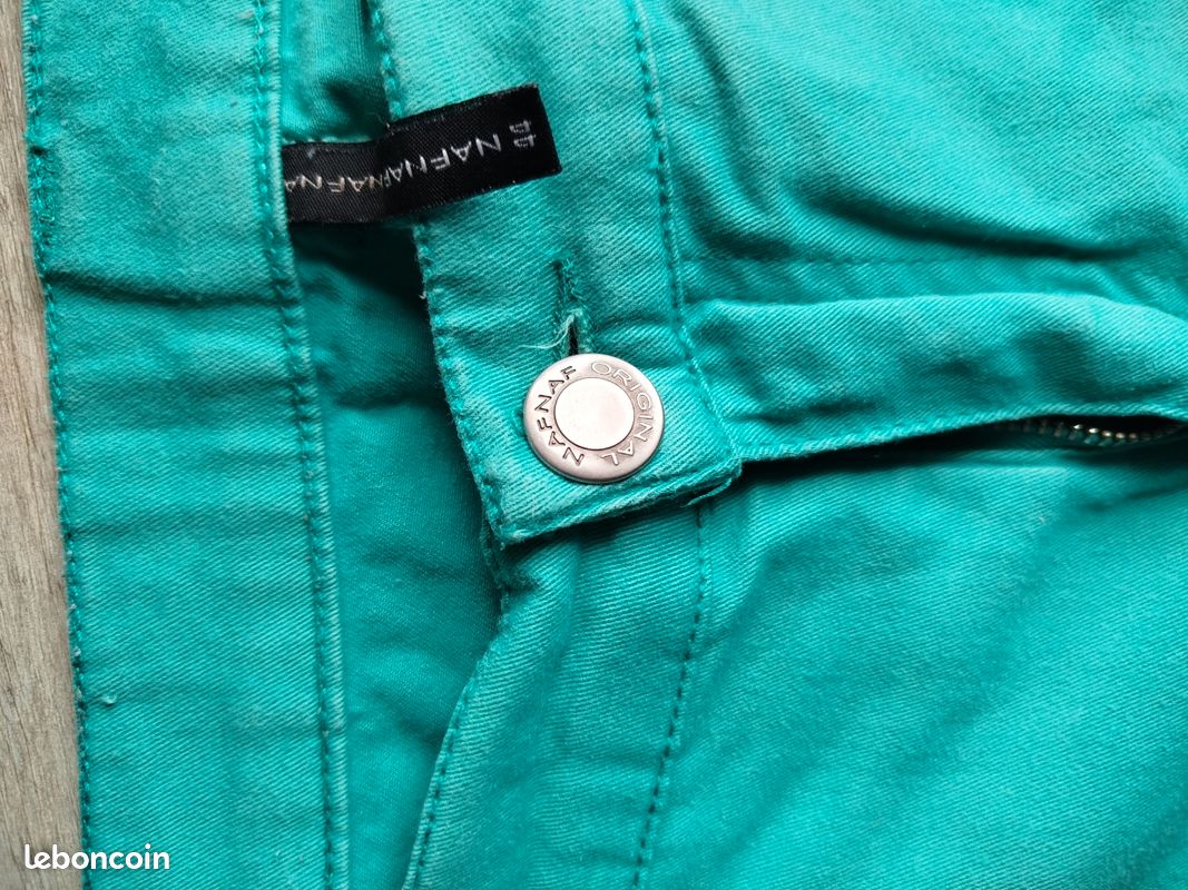 Pantalon turquoise (image 2)