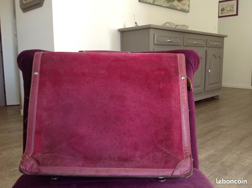Beau cartable Tann's vintage daim rose*Ti/G ) (image 2)