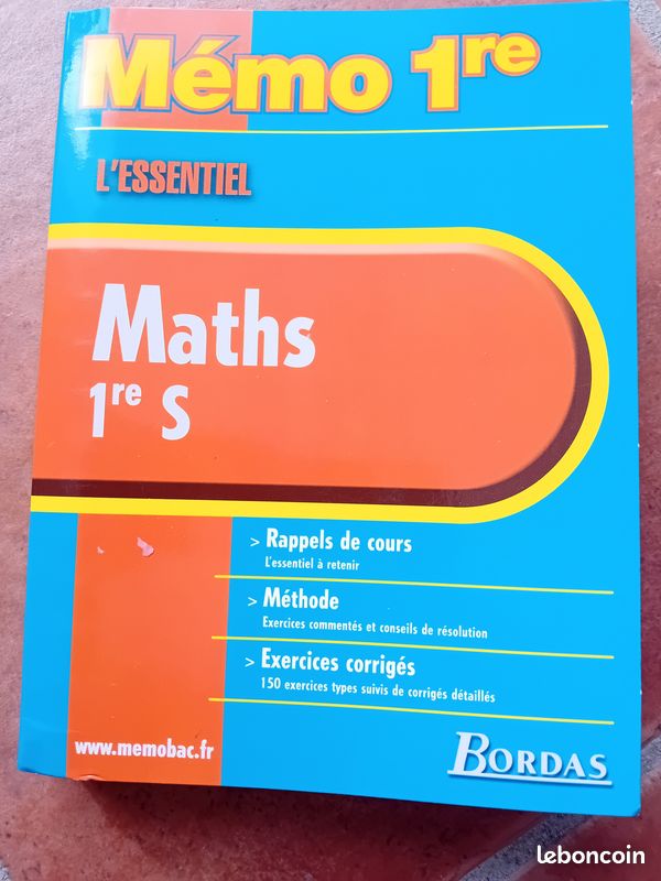 Mémo l'essentiel Maths 1re S (image 1)