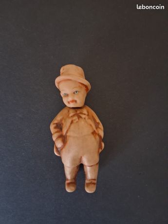 Poupée Miniature En Porcelaine – Tout Biscuit – Allemagne (années 1900) – 10 Cm