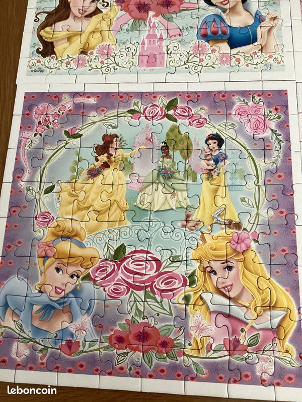 4 puzzles Disney princesses (image 3)