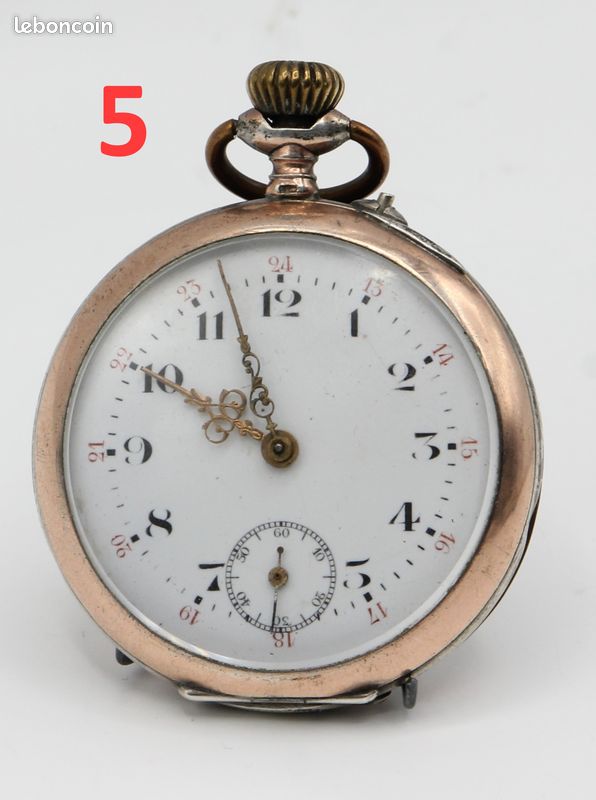 Lot De 5 Montres à Gousset De Collection - Modèles Variés, état Neuf
