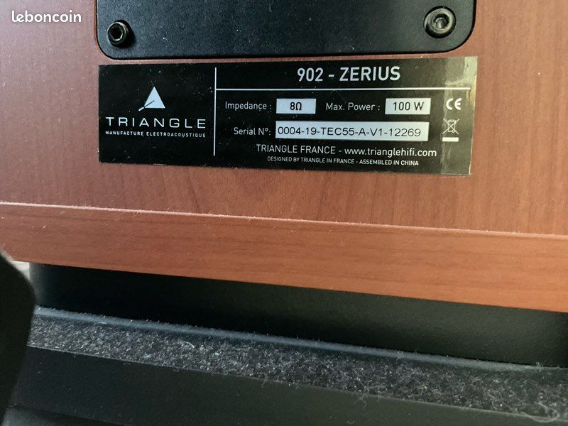 Enceintes HI FI TRIANGLE type colonne ZERIUS 902 (image 5)