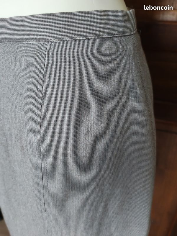 Tailleur Camaïeu En Lin Et Coton Occasion - Taille XS/34, Beige, Très Bon état (sorti Du Pressing)