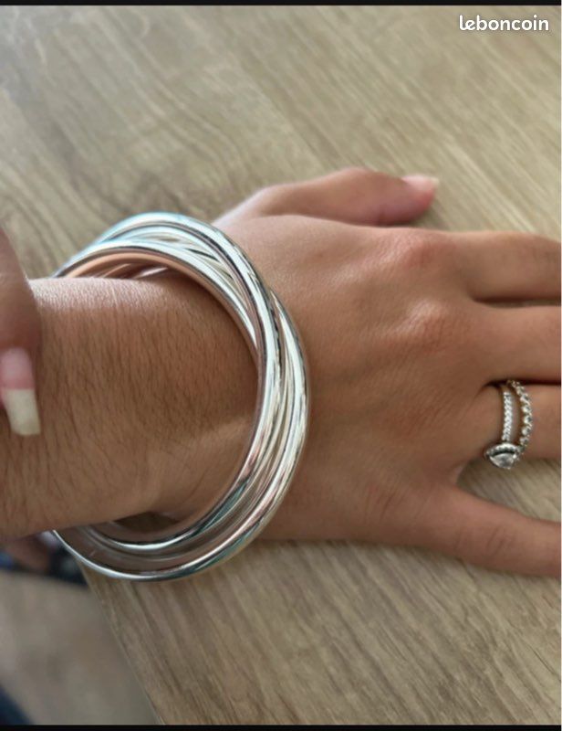 Jonc Bébé En Argent 925 Fin - 3 Mm, Neuf Avec étiquettes