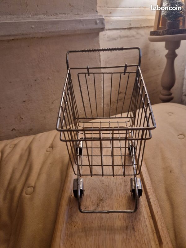 Caddie de course supermarché miniature et vintage (image 3)