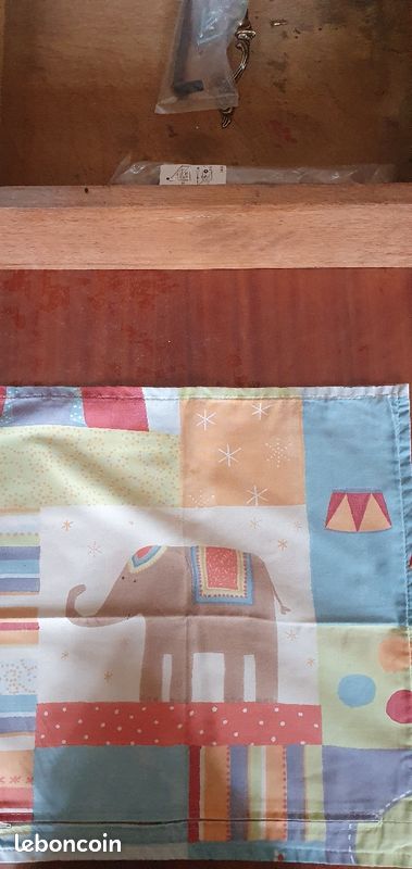 RIDEAU et 3 housses de coussin ENFANT CIRQUE (image 4)