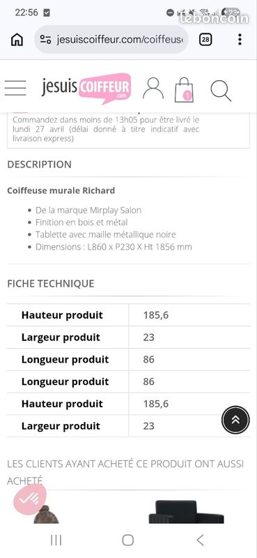 Miroir / coiffeuse (image 2)