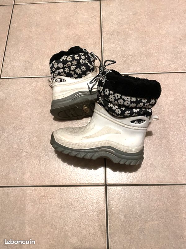 Bottes de neige ski blanches T 29 (image 1)