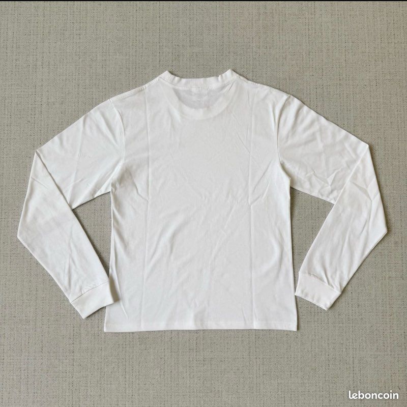 T-shirt manches longues coton Stitch ivoire fille | La Halle