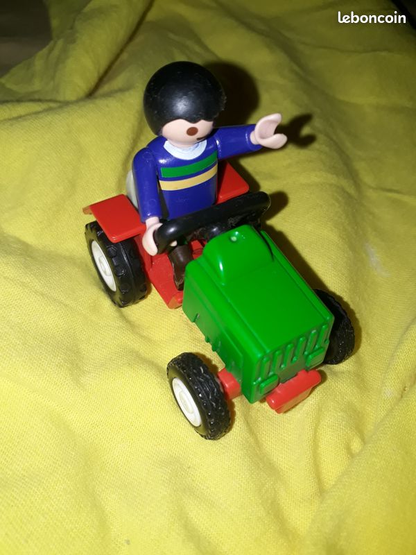 LOT Playmobil mini tracteur jouet enfant ferme agriculteur paysan famille zoo animaux lot (image 1)