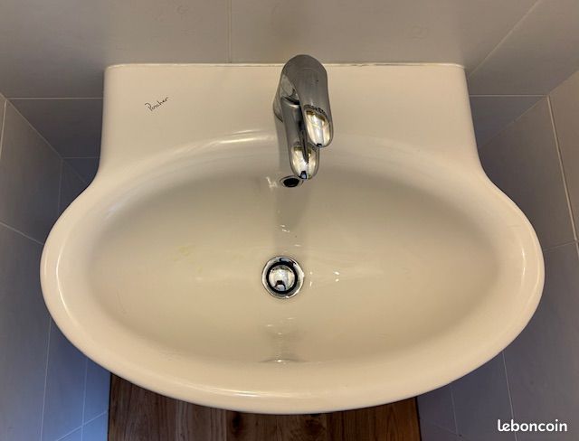 Lavabo Porcher avec robinet Grohe. Très bon état (image 6)