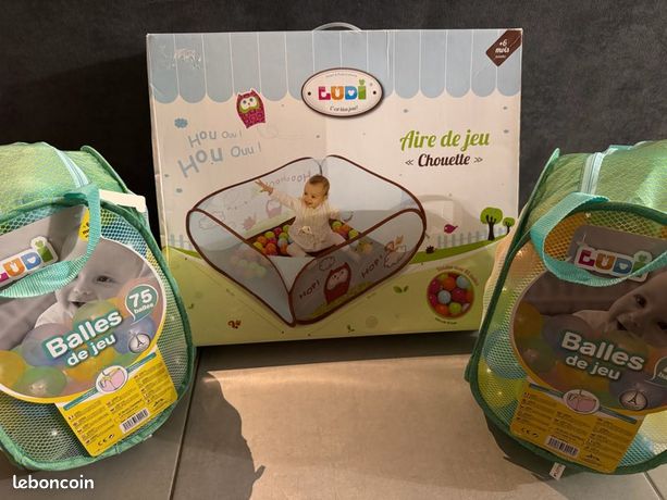 Ludi balles de jeu multicolores - 90 pièces - piscine à balles bébé 6 cm