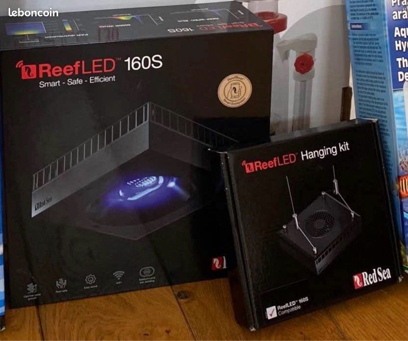 Rampe LED Red Sea ReefLED 160S + kit de suspension – Excellent état (image 1)