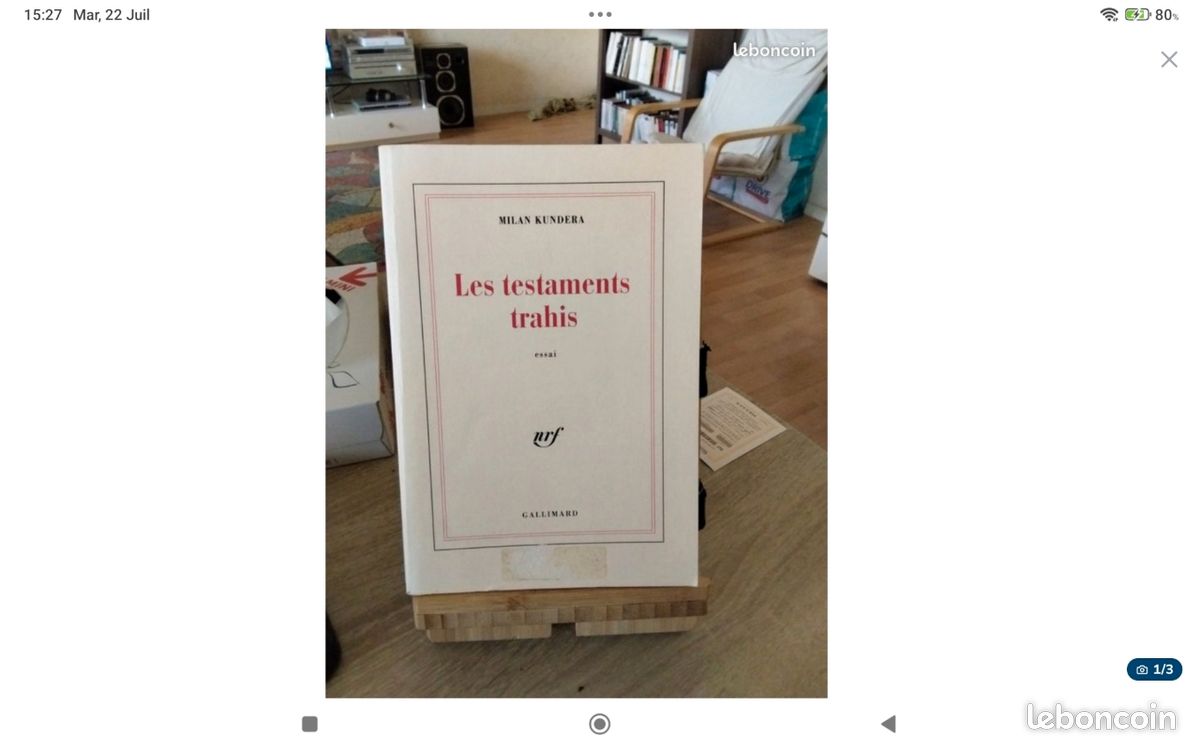 Lot Milan Kundera Nrf Gallimard (image 8)
