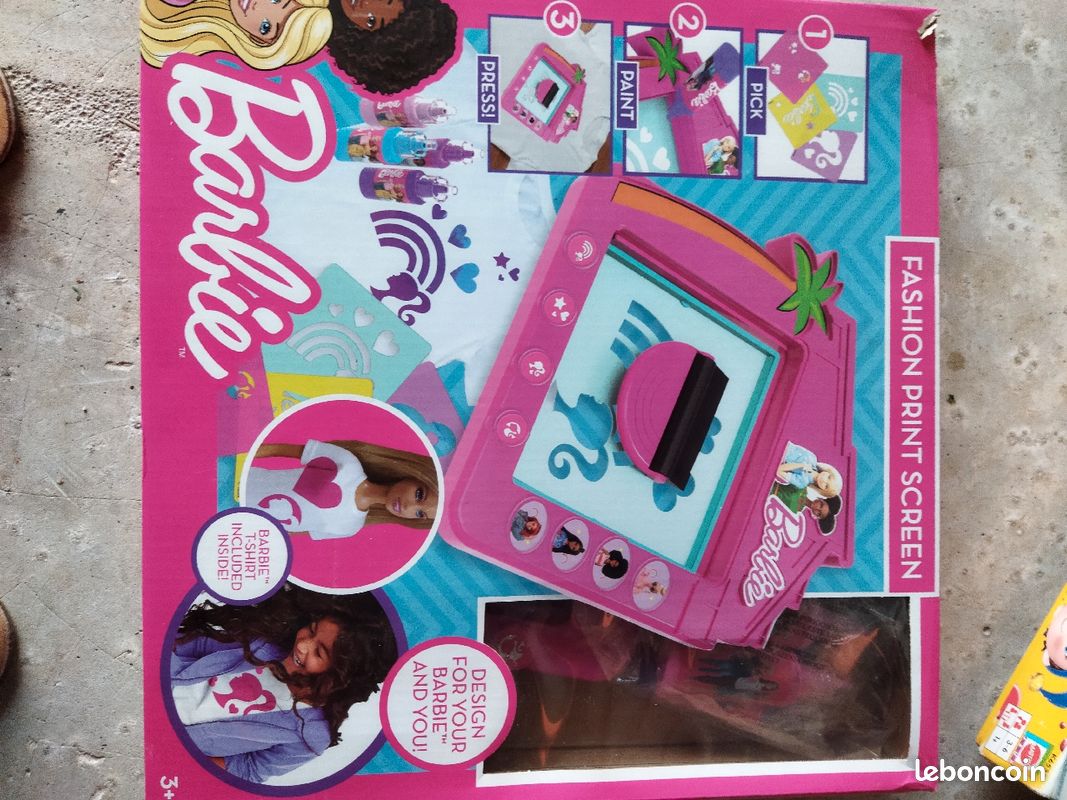 Fashion print screen barbie (image 1)