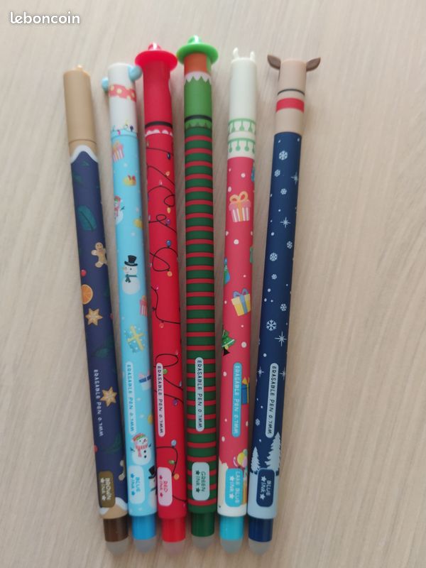Lot 6 stylos effaçables édition Noël Neufs (image 3)