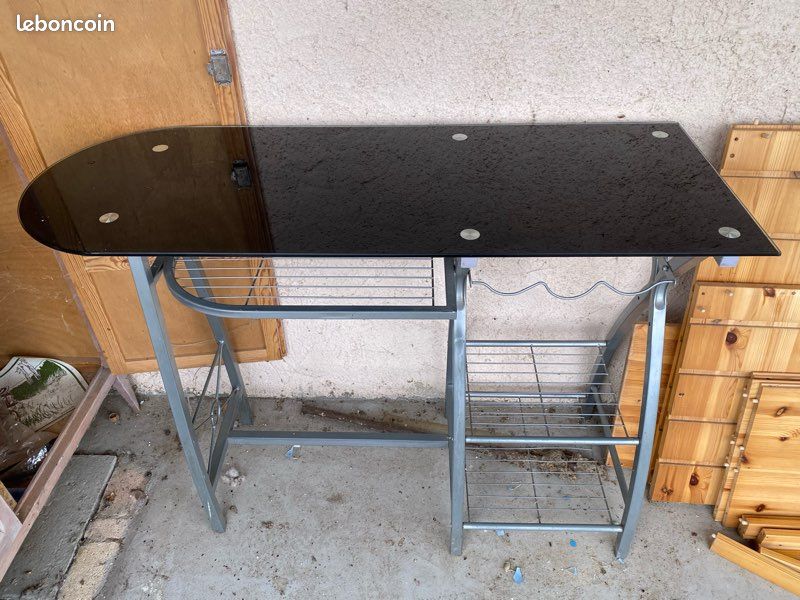 Table de bar en verre (image 1)
