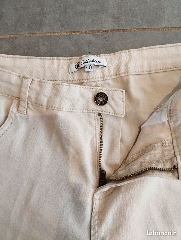 Short blanc cassé parfait état (image 2)