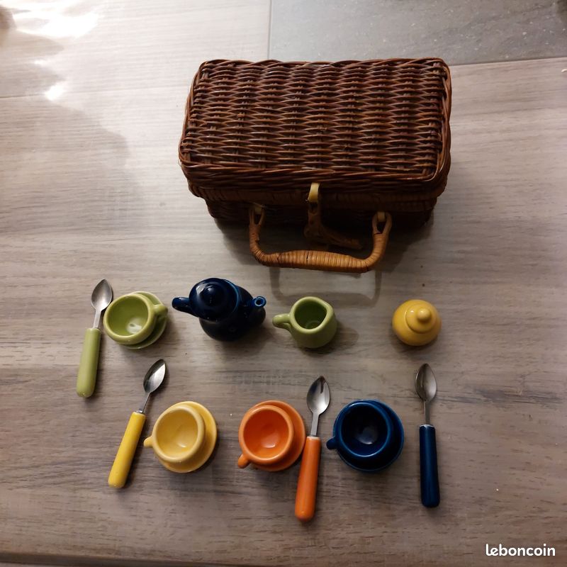 Panier Pique-nique Panier Dinette Pique-Nique Avec Filet - Jeu D