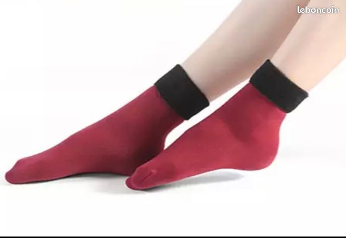 Chaussettes épaisses thermiques hiver femme/homme/enfant intérieure doux Neuve par lot (image 3)