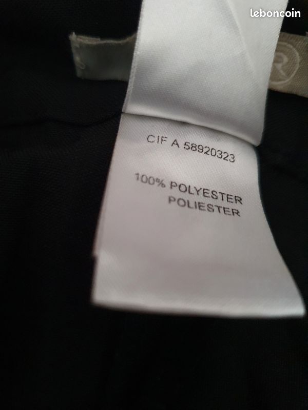 Pantalon noir polyester taille 32 (image 4)