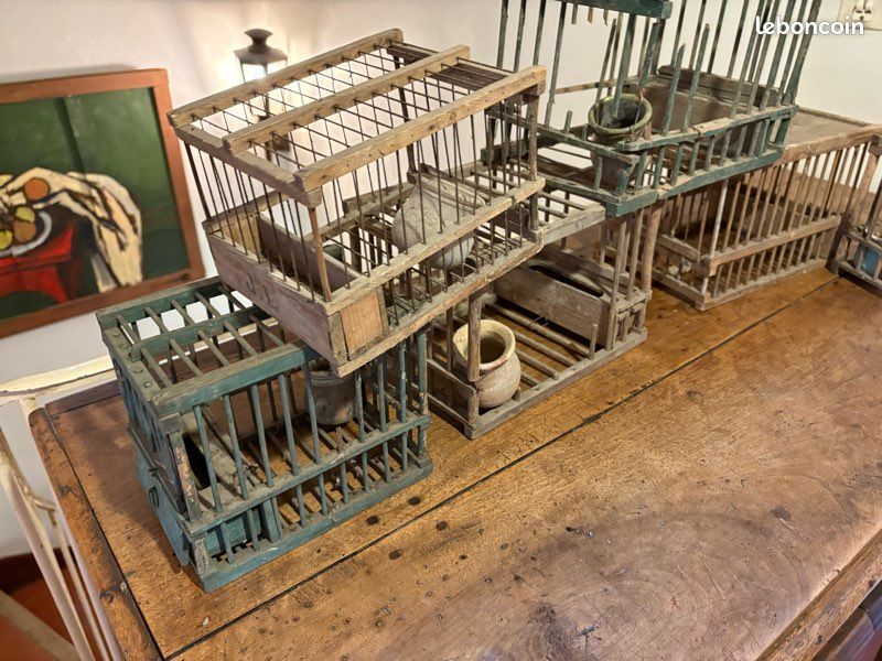 Appelant De Chasse Ancien – Bois Sculpté Et Peint – Début XXème Siècle